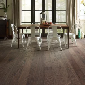 Hardwood in a dining room | Corvin’s Flooring